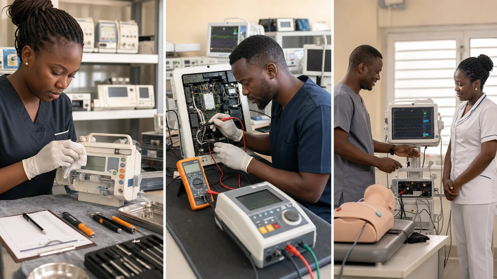 Maintenance préventive, diagnostic biomédical et contrôle de remise en service